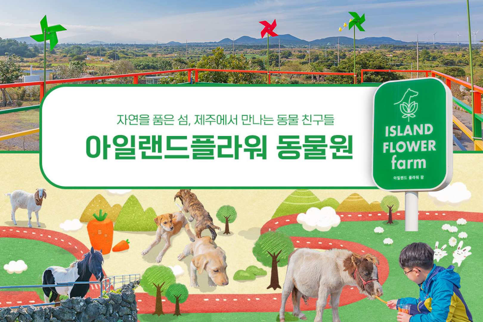 Explore Jeju Island Flower Zoo where you can interact with charming animals enjoy picturesque views and relax at the cozy café surrounded by nature. Perfect for families and nature lovers alike!